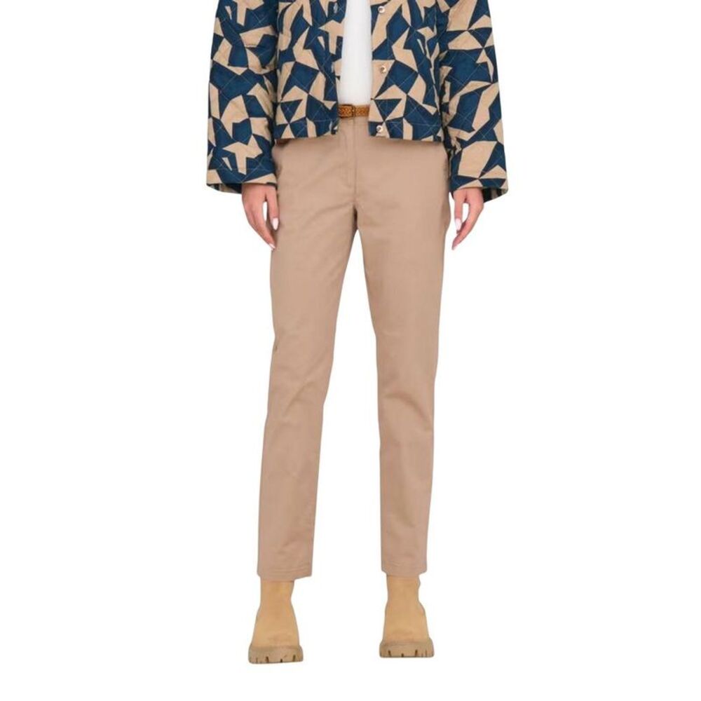 Jacqueline De Yong Beige Cotton Chino Women's Pants
